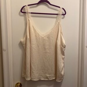 Silky cream camisole - Black Tape